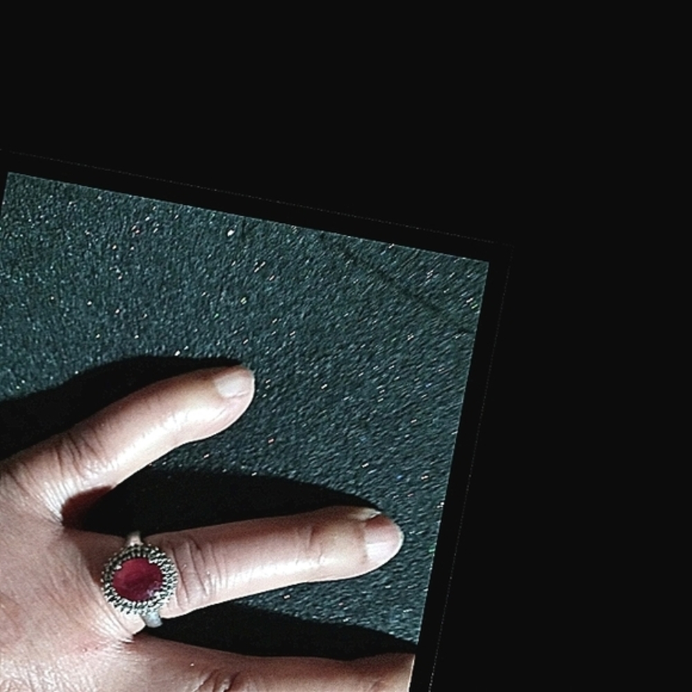 Genuine Ruby Halo Ring - image 7